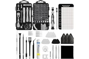KIROGILY 135 in 1 Precision Screwdriver Set, Computer Screwdriver Kit, Laptop Repair Tool Kit, Electronics Repair Tool Kit for PC MacBook Cell Phone iPhone Nintendo Switch PS4 Xbox Controller(Grey)