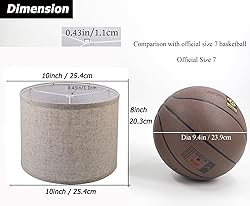 Wankaix lampshades Set of 2, Drum Lamp Shades Set