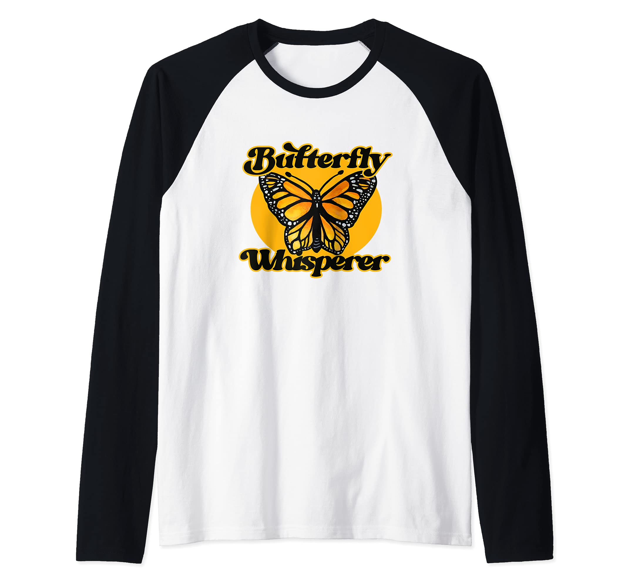 Monarch Butterfly Raglan Baseball Tee