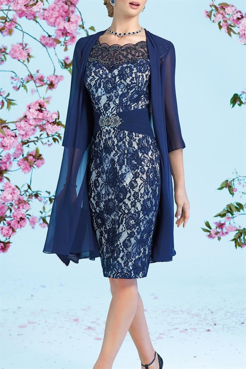 amazon prime navy blue dress