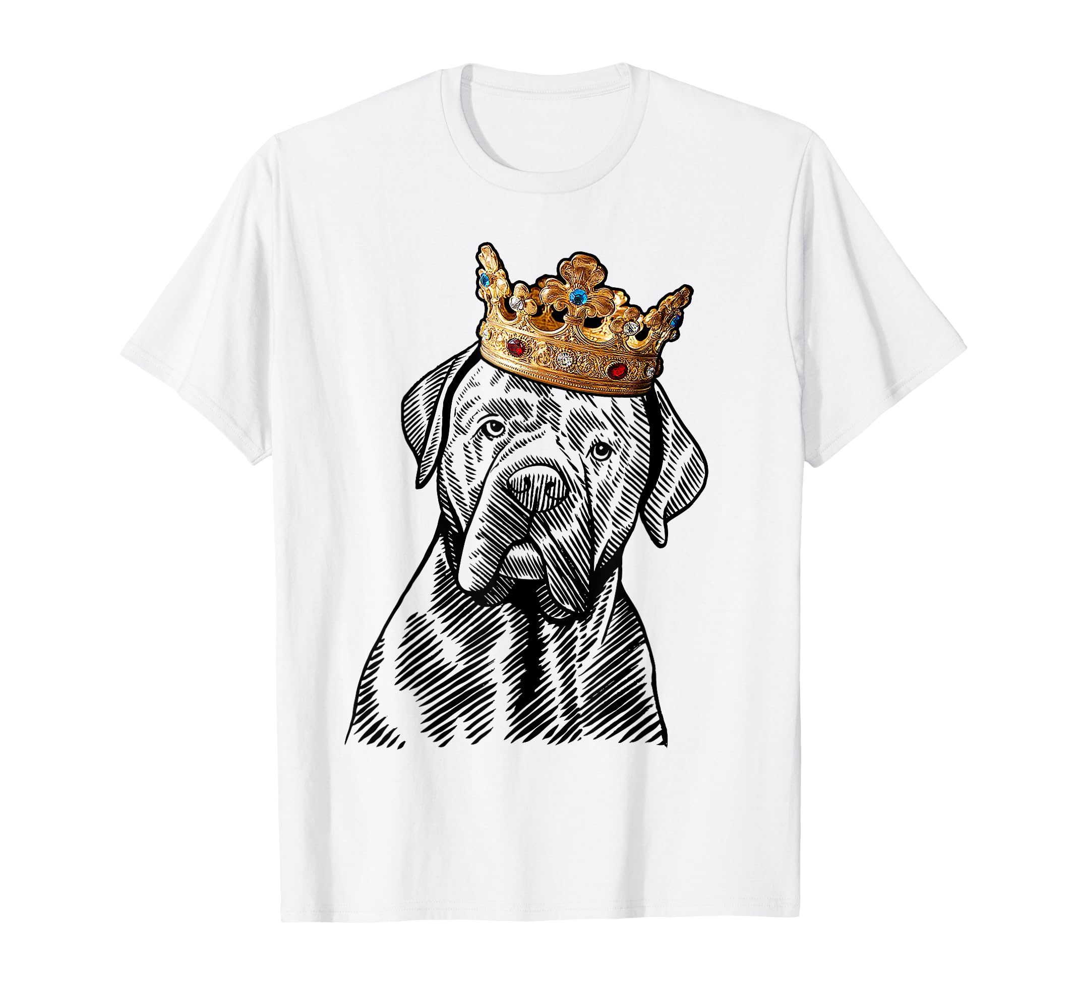Cane Corso Dog Wearing Crown T-Shirt