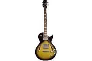 Censtar Semi-Hollow Body Electric Guitar,Jazz Guitar with Diamond Holes,Maple Body,Mahogany Neck,Rosewood Fingerboard,6-String Full Size Semi-Hollow Body Electric Guitar.