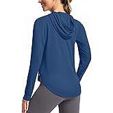 G Gradual Women's UPF 50+ Sun Shirt with Hoodie Long Sleeve UV Protection Shirts Lightweight Hiking Fishing Shirts for Women