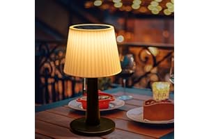 Tryme Solar Table Lamp - 3-Way Dimmable USB Rechargeable Lamp with Pull Chain Switch, Indoor & Outdoor Decor, DIY Customizable Base, Garden Gifts