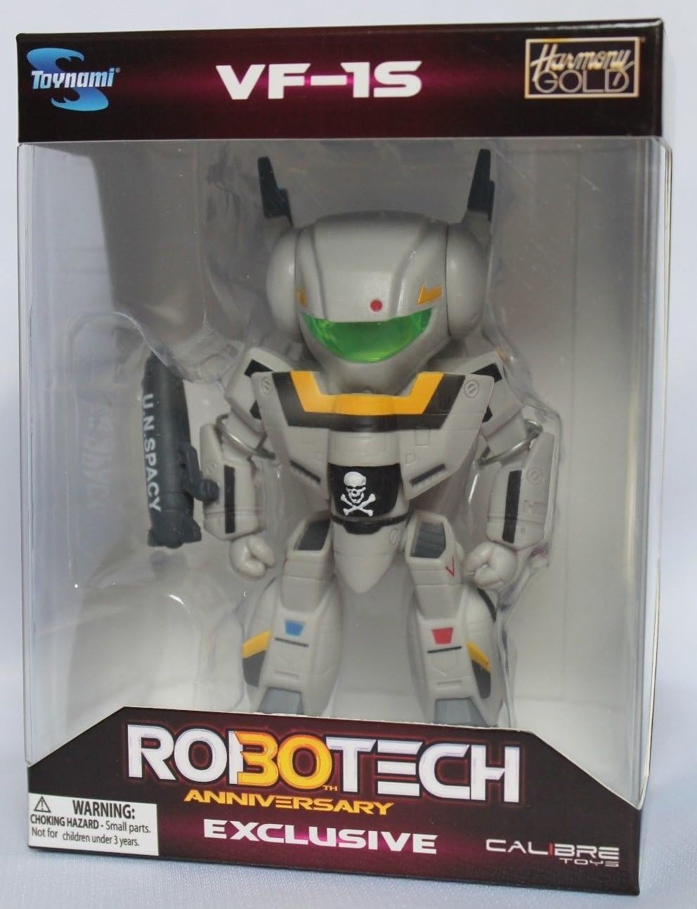 2014 SDCC Robotech Chibi Skull Leader VF-1S in Military Gray Figure by Robotech