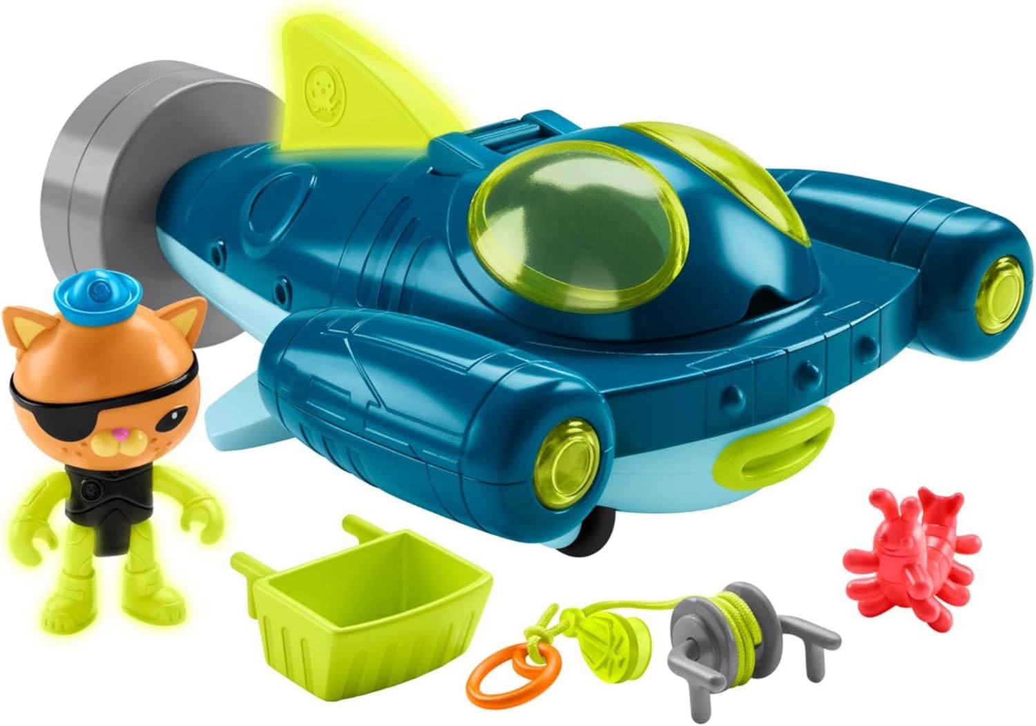 Amazon Com Fisher Price Octonauts Gup Q Undersea Explorer Toys Games