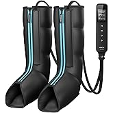 CINCOM Leg Massager for Circulation and Pain Relief, Air Compression Massager for Foot and Leg Helpful for Lymphedema Edema Restless and Relaxation Birthday Gift for Women Men