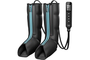 CINCOM Leg Massager for Circulation and Pain Relief, Air Compression Massager for Foot and Leg Helpful for Lymphedema Edema Restless and Relaxation Birthday Gift for Women Men