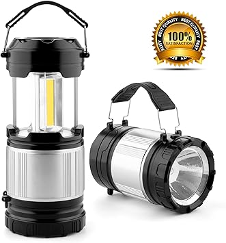 Amazon Co Jp 2パック折りたたみ式 Cob キャンプ ランプ ポータブル Led キャンプ ランタン 多機能 手持ち 懐中電灯 2イン1 ハンドル取り外し可能 全天候型 家 屋外 アウトドア バッテリーが入っていません スポーツ アウトドア