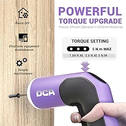 DCA 4V Electric Screwdriver Set, 5 N.m with 2000