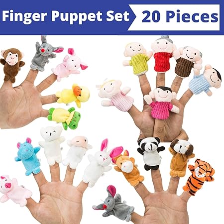 Animal Finger Puppets Plush Toys 