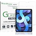 TechMatte Screen Protector Compatible with iPad Air 5/Air 4/iPad Pro 11, Ultra Sensitive, Face ID & Apple Pencil Compatible, Tempered Glass, Pack of 2