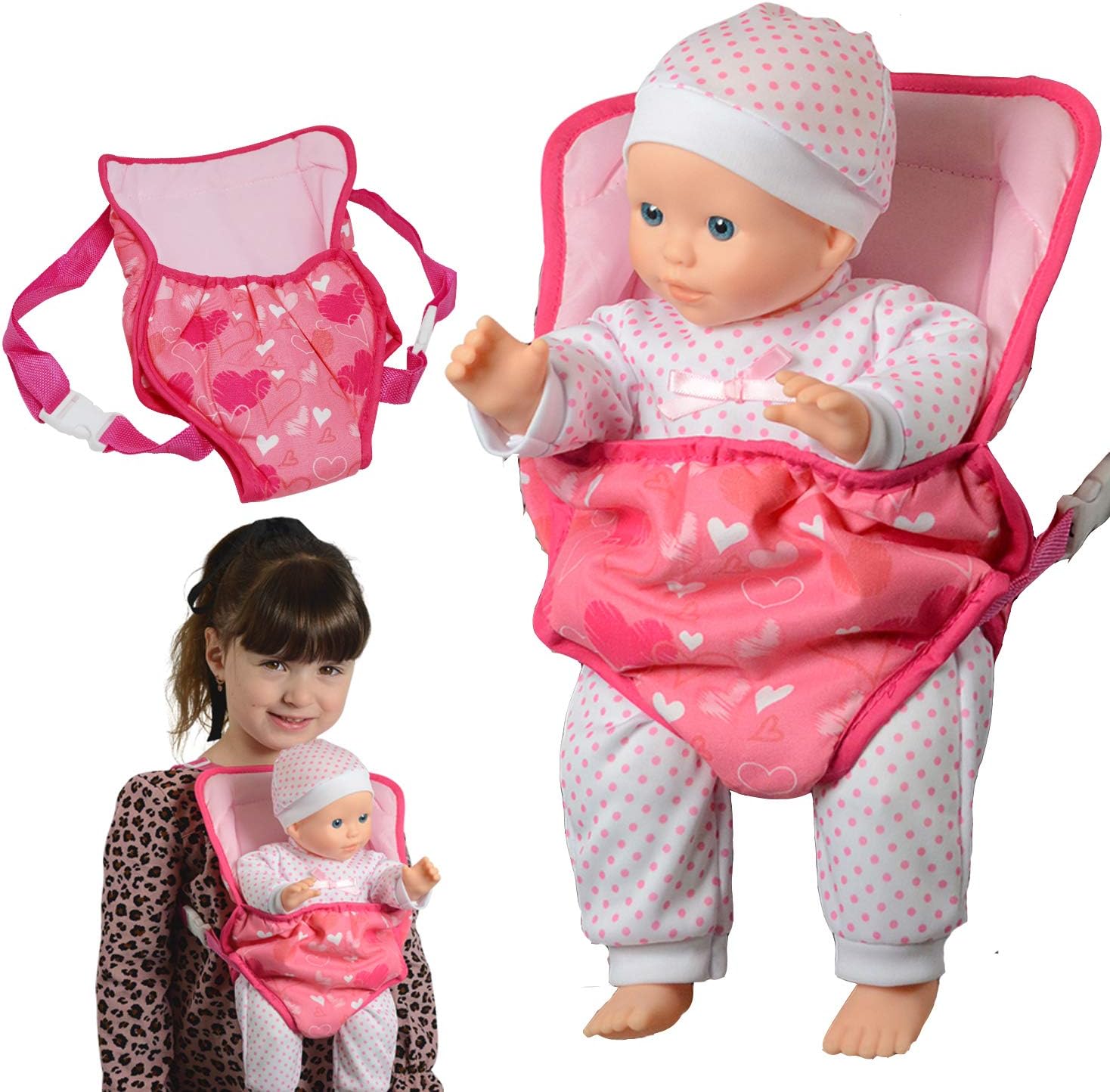 bitty baby front doll carrier