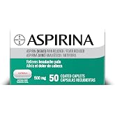 Aspirina Pain Reliever, 500mg Aspirin Medicine, Headache Relief, 50 Count