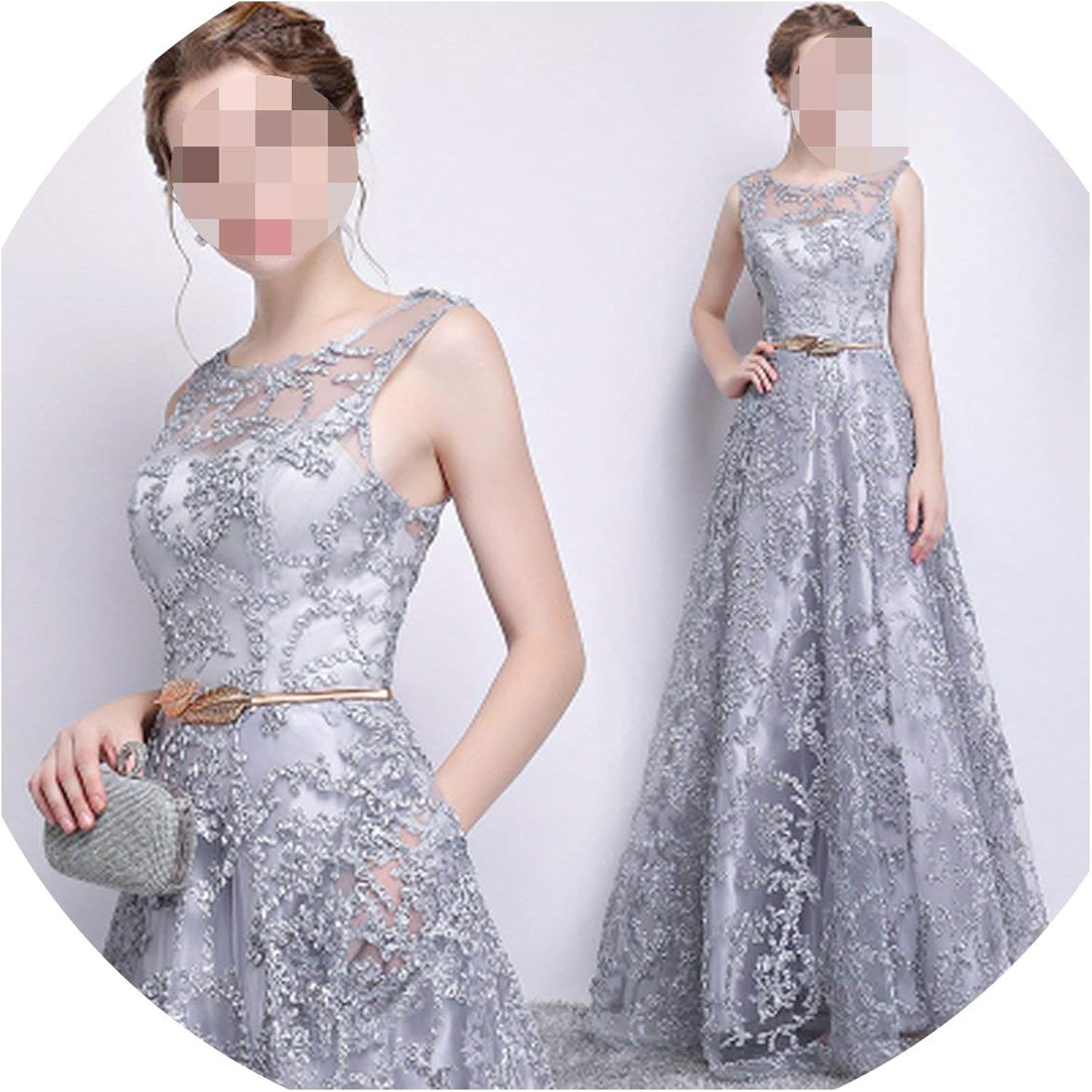 champagne formal gown