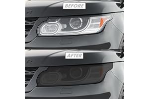 SlickMod PreCut Vinyl Smoke Tint for 2014-2017 Land Rover Range Rover Sport Headlight (1. Headlight, 20% Dark Smoke)