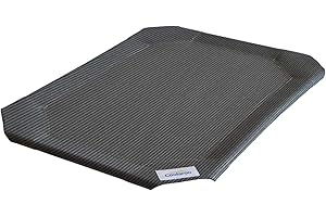 Coolaroo The Original Elevated Pet Bed Replacement Cover, Large Gunmetal , 51"L x 51"W x 0.3"Th