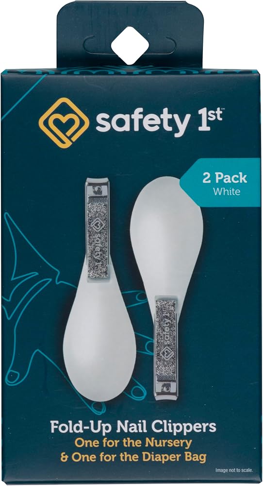 Safety 1st Fold-Up Nail Clippers - 2pk