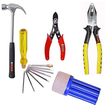 KAG Stainless Steel Home Tool Set (Multicolour, 12 Tools) 4 Pieces