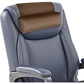 WdFour Velvet Neck & Head Pillow for Recliner Chair, Small Ergonomic Cervical Support Pillow for Home, Office and Travel, Non-Slip Cushion for Tension Relief & Shoulder Comfort (Brown)