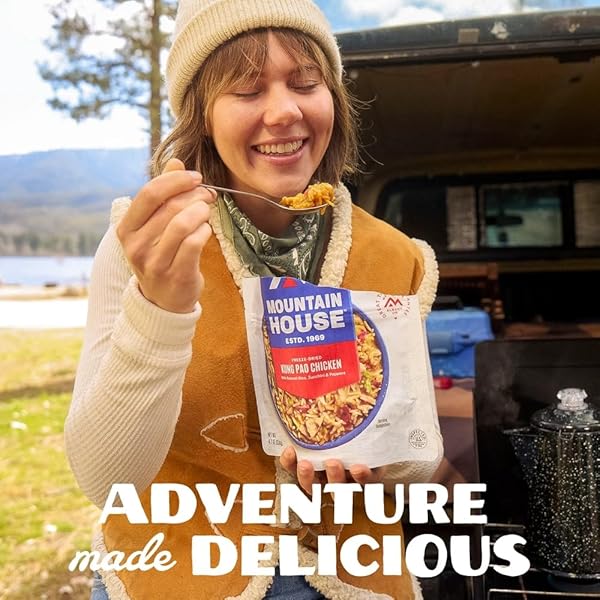 MOUNTAIN HOUSE KUNG PAO CHICKEN | FREEZE DRIED BACKPACKING & CAMPING FOOD | GLUTEN-FREE | 2 SERVINGS