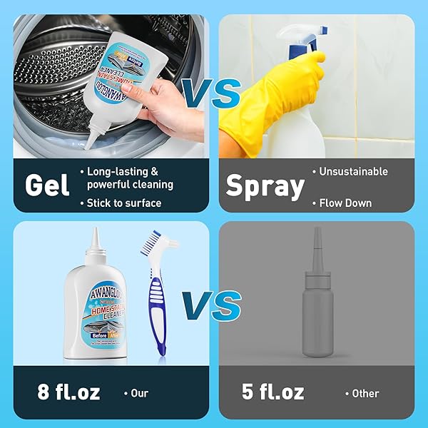 AWANGLOU KITCHEN GADGETS, HOME REMOVER GEL, WASHING MACHINE CLEANER FOR REFRIGERATOR STRIPS CLEANER SUPPLIES, GROUT CLEANER BEST FOR HOME SINK/KITCHEN/BATHROOM/GROUT/TILE/SHOWER/TUB