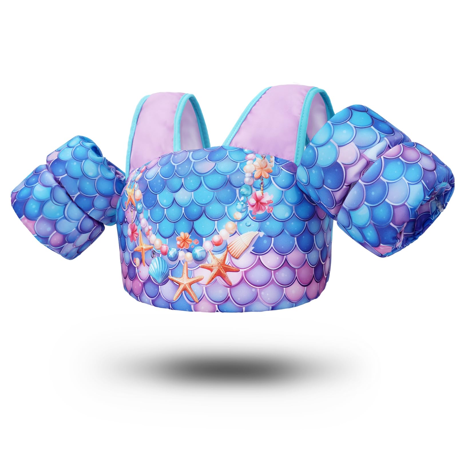 Zeraty Kids Swim Vest for Toddler Floaties Children Swim Arm Band with Shoulder Harness Arm Wings for 20-50 lbs/2-6 Years Old Boys/Girls