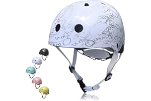 GINGILI LIFE Kids Bike Helmet Ages 5-8 Years Toddler Helmet Boys Girls,Adjustable for Multi-Sports Cycling Skateboarding Rollerblade Balance Bike Scooter