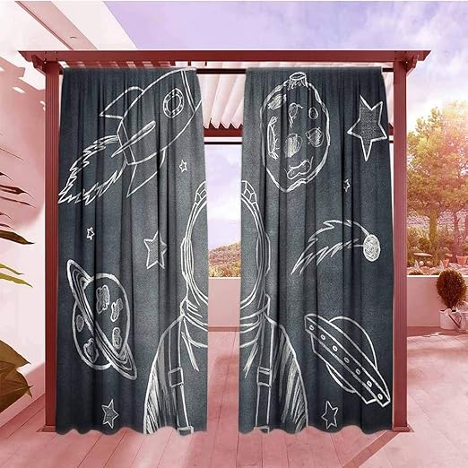 AndyTours - Cortinas con bolsillo para barra de exterior, grifo ...