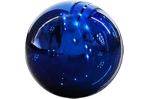 Dizahab Gazing Ball Stainless Steel Gazing Globe Mirror Reflective Garden Sphere Floating Pond Balls Gazing Ball Shiny Home Outdoor Ornament