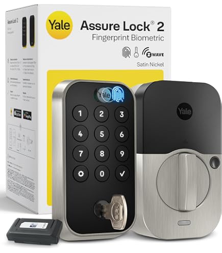 Yale Z-Wave Smart Lock Deadbolt, Keypad & Fingerprint Access