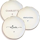 Personalized Ring Dish with Name – Custom Jewelry Tray Gift for Women, Bridesmaids, Mom, Grandma, or Best Friends – Elegant Personalized Trinket Dish for Wedding, Birthday, Christmas, Mother’s Day