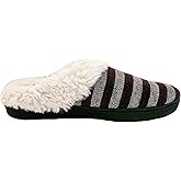 isotoner Women's Stripe Knit Slippers, Size 8.5-9