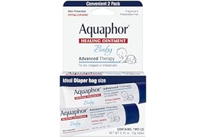 Aquaphor Baby Healing Ointment To-Go Pack - Advanced Therapy for Chapped Cheeks and Diaper Rash -2 Count(Pack of 1)