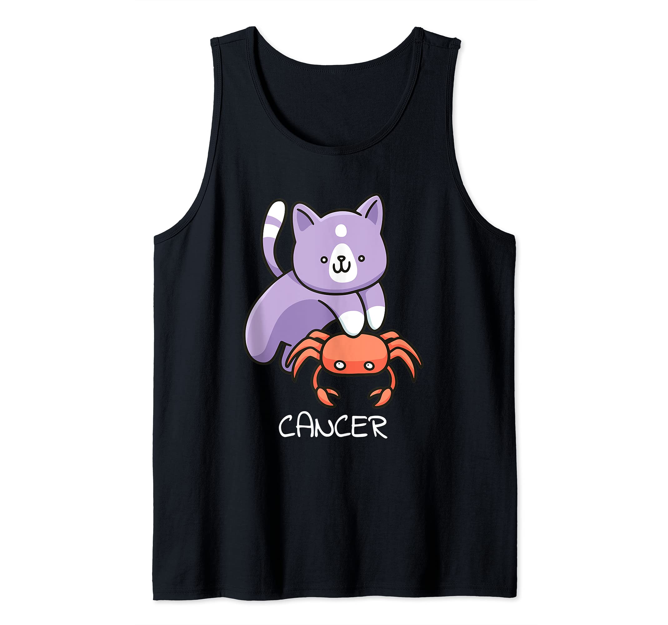 Cancer Cat Zodiac Signs Kawaii Astrology Cats Horoscope Tank Top