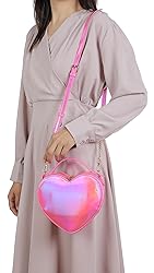 lola mae Heart Shape Satchel Crossbody Purse for