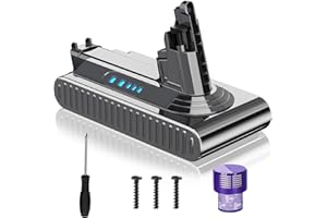 BONADGET 7.0Ah Replacement for Dyson V10 Battery for Dyson SV12 206340 V10 Cyclone Animal Fluffy Absolute Motorhead Allergy 25.2V Stick Vacuum Cleaner Battery (Not for SV10)