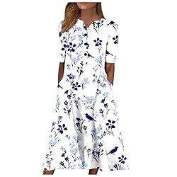 Midi Sundresses for Women Women's 2024 Casual