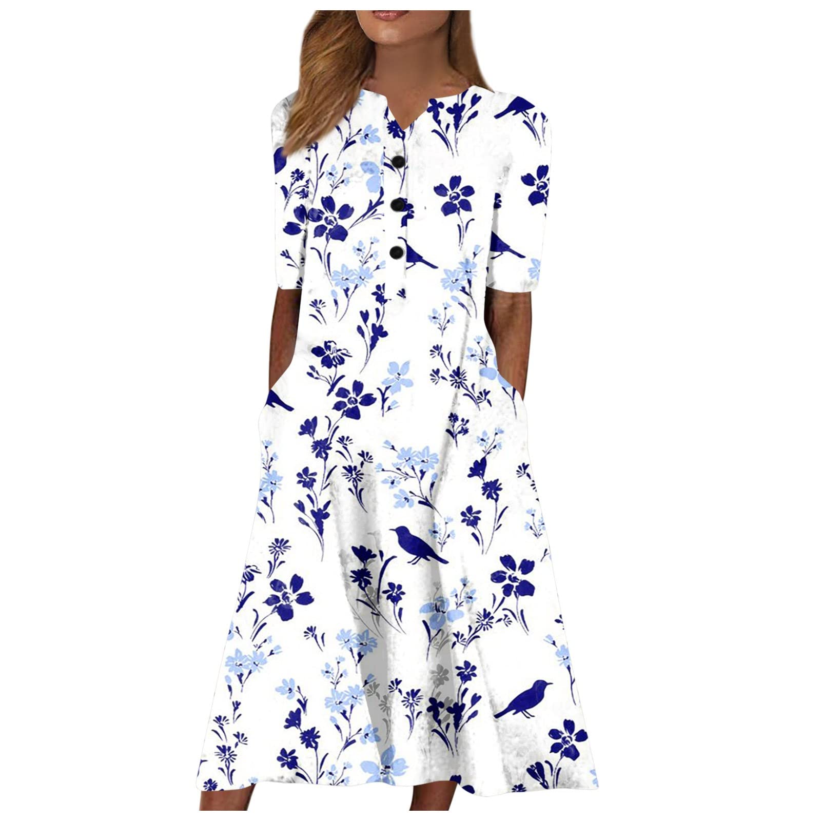 Midi Sundresses for Women Women's 2024 Casual