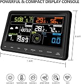 Ecowitt WS2910 Weather Station 7-in-1 Solar Outdoor Sensor Color Display view 3