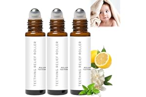 Teething Roller All Natural for Babies, A Thousand Roses Teething Roller Oil,Velaria Natural Pain Relief Roller (3pcs)