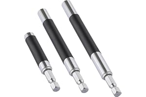 HAMMER IRON ALLEY 3PCS Bit Holder, HIA Magnetic Drill Bit Holder Extension, small (3.07"–4.6"), medium (4.7"–7.8") and large (5.5"–9.4")