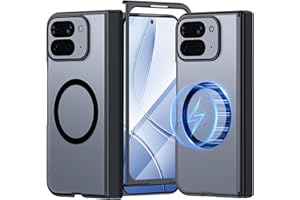 NINKI Compatible for Google Pixel 10 Pro Fold 5G Case Magnetic with Hinge & Screen Protector, All-Round [Compatible with Mags