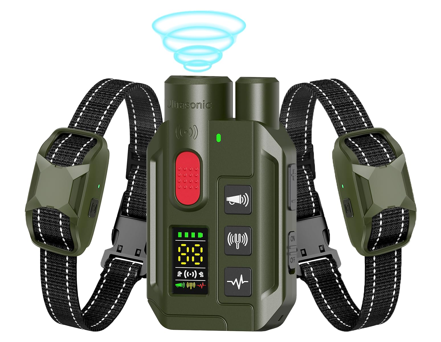 Photo 1 of 2-Dog Shock Collar with Remote – 1968FT Range, IP67 Waterproof, 4 Training Modes, Rechargeable E-Collar for All Breeds