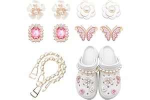 Shoe Charms, Pearl Flower Shoes Decoration Ladies, DIY Shoe Accessories Cute Flower Shoes Charm Resin Charm Jewelry Shoes Cha