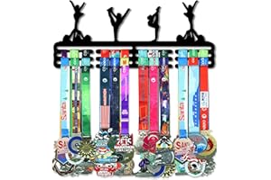 Resama Medal Hanger Holder Display Wall Rack Frame Shelf-Medal Hanger Awards Ribbon Soccer,Gymnastics,Holder Display Rack for 60 Medals