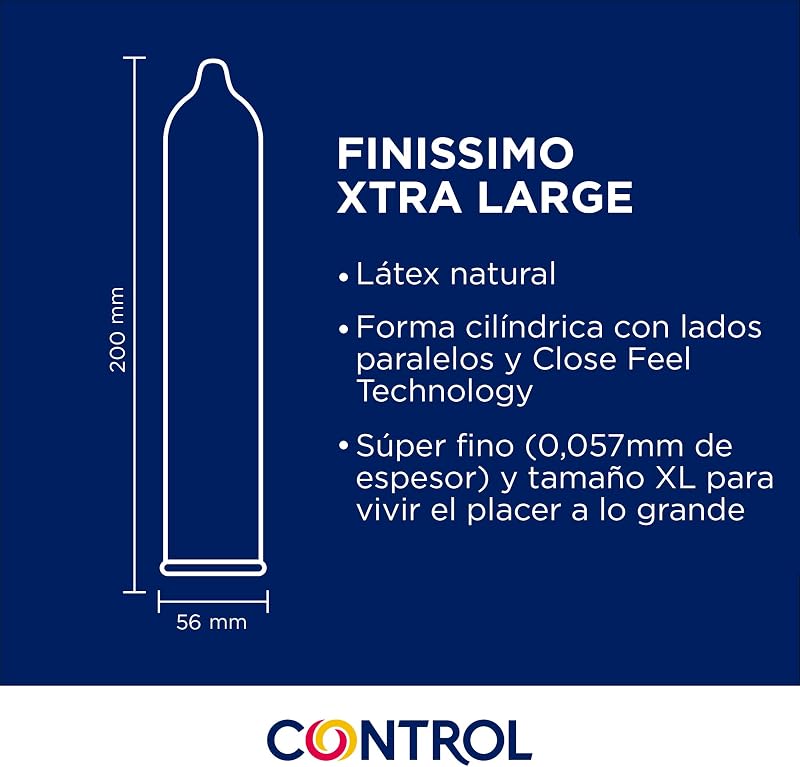 Controle de preservativo xl - 12 unidades