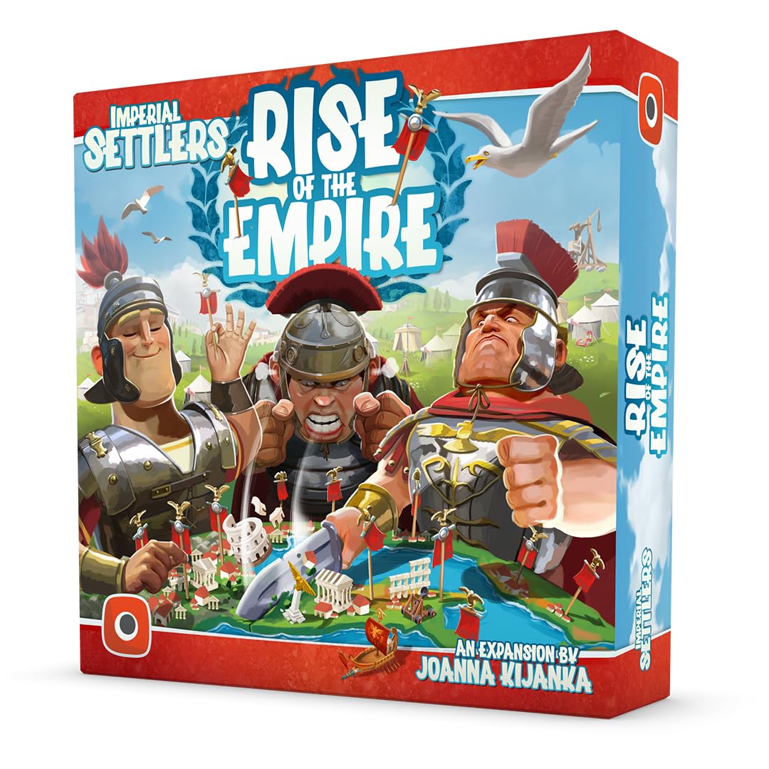 PORTAL GAMES | Imperial Settlers: Rise of the Empire | Strategy Card Board Game Expansion, Open World Campaign, Engine Building Civilization Gameplay | 1–4 Players | 45–90 Minutes
