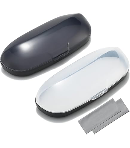 Chris.W Transparent Hard Eyeglasses Case Plastic Glasses