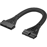 Cable Matters ATX 24-Pin Motherboard Cable, 12 inches | ATX 24-Pin Extension, Motherboard Power Cable, Black